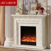 Marble-like Painted Fireplace