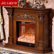 European Marble Lacquered Fireplace