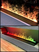 3D atomized fireplace simulation fire European style home dec