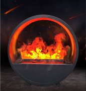 free standing electronic water steam fireplace