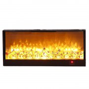 3D realistic dynamic flame heating electric fireplace
